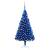 Set pom crăciun artificial led&globuri albastru 210 cm pvc