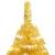 Brad de crăciun artificial cu led&globuri, auriu, 240 cm, pet, 3 image