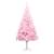 Brad de crăciun artificial cu led-uri&globuri roz 210 cm pvc, 2 image