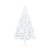 Brad de crăciun artificial jumătate cu led&globuri alb 210 cm, 5 image