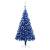 Brad de crăciun artificial led-uri&globuri albastru 210 cm pvc