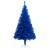 Brad de crăciun artificial led-uri&globuri albastru 210 cm pvc, 2 image