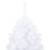 Set brad de crăciun artficial cu led-uri/globuri alb 210 cm pvc, 3 image