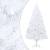 Set brad de crăciun artficial cu led-uri/globuri alb 210 cm pvc, 2 image