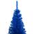 Brad de crăciun artificial led-uri/globuri albastru 150 cm pvc, 3 image