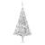 Brad de crăciun artificial led-uri&globuri argintiu 210 cm pet