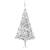 Brad de crăciun artificial led-uri&globuri argintiu 240 cm pet