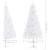 Brad de crăciun artificial de colț cu led, alb, 150 cm, pvc, 10 image