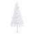 Brad de crăciun artificial de colț cu led, alb, 150 cm, pvc, 3 image