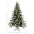 Brad de crăciun cu led-uri&conuri de pin verde&alb 120cm pvc&pe, 8 image