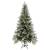 Brad de crăciun cu led-uri&conuri de pin verde&alb 225cm pvc&pe, 2 image