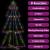 Brad crăciun conic, 300 led-uri, 120x220 cm, interior&exterior, 3 image
