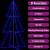 Brad crăciun conic, 300 led-uri, 120x220 cm, interior&exterior, 3 image