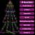 Brad crăciun conic 240 led-uri, 118x180 cm, interior & exterior, 4 image