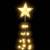 Brad de crăciun conic, 70 led-uri, alb cald, 50x120 cm, 5 image