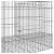 Cușcă pentru iepuri, 3 panouri, 163x79x54 cm, fier galvanizat, 6 image