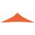 Pânză parasolar, portocaliu, 3,5x3,5x4,9 m, hdpe, 160 g/m², 3 image