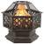Vatră de foc rustică, cu vătrai 62x54x56 cm oțel, xxl, 2 image