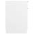 Dulap de birou, alb, 33,5x50x75 cm, lemn prelucrat, 8 image