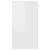 Dulap de cosmetice alb extralucios, 80x40x75 cm, lemn prelucrat, 5 image