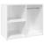 Dulap de dressing, alb extralucios, 80x40x65 cm, lemn compozit, 2 image
