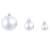 Set globuri de crăciun 100 de piese, 3/4/6 cm, alb/gri, 8 image