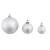 Set globuri de crăciun 100 de piese, 3/4/6 cm, argintiu, 4 image