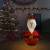 Figurină moș crăciun decorativă, cu led, 120 cm, țesătură lux, 3 image