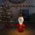 Figurină moș crăciun decorativă cu led, 90 cm, țesătură lux, 3 image