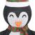 Figurină pinguin decorativă de crăciun, led, 60 cm țesătură lux, 7 image