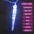 Luminițe de crăciun țurțuri, 100 buc., albastru, acril, 6 image