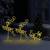 Reni și sanie de crăciun, alb cald, 260x21x87 cm, acril, 3 image