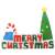 Brad gonflabil crăciun fericit decorațiuni cu led 240x188 cm, 3 image