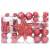 Set globuri de crăciun, 108 piese, roșu și alb, 2 image