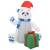 Urs polar gonflabil de crăciun cu led, 1,8 m, interior/exterior, 2 image