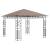Pavilion cu plasă anti-țânțari, gri taupe, 3x3x2,73 m, 180 g/m², 2 image