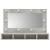 Dulap cu oglindă și led, gri beton, 90x31,5x62 cm, 4 image