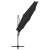 Umbrelă suspendată cu stâlp și led-uri, negru, 300 cm, 8 image