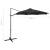 Umbrelă suspendată cu stâlp și led-uri, negru, 300 cm, 11 image