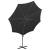 Umbrelă suspendată cu stâlp și led-uri, negru, 300 cm, 5 image