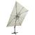 Umbrelă suspendată cu stâlp și led-uri, nisipiu, 300 cm, 8 image