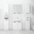 Dulap de baie, alb, 64,5x33,5x59 cm, lemn compozit, 3 image