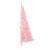 Jumătate brad de crăciun cu suport, roz, 120 cm, pvc, 5 image