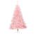 Jumătate brad de crăciun cu suport, roz, 120 cm, pvc, 4 image