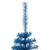 Jumătate de brad de crăciun cu suport, albastru, 150 cm, pvc, 6 image
