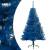 Jumătate de brad de crăciun cu suport, albastru, 150 cm, pvc, 3 image