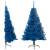 Jumătate de brad de crăciun cu suport, albastru, 150 cm, pvc, 2 image