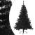 Jumătate de brad de crăciun cu suport, negru, 150 cm, pvc, 3 image