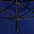 Umbrelă de soare dublă cu stâlp din oțel, azuriu, 600 cm, 3 image