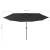 Umbrelă de soare exterior, led-uri & stâlp metal, negru, 400 cm, 7 image